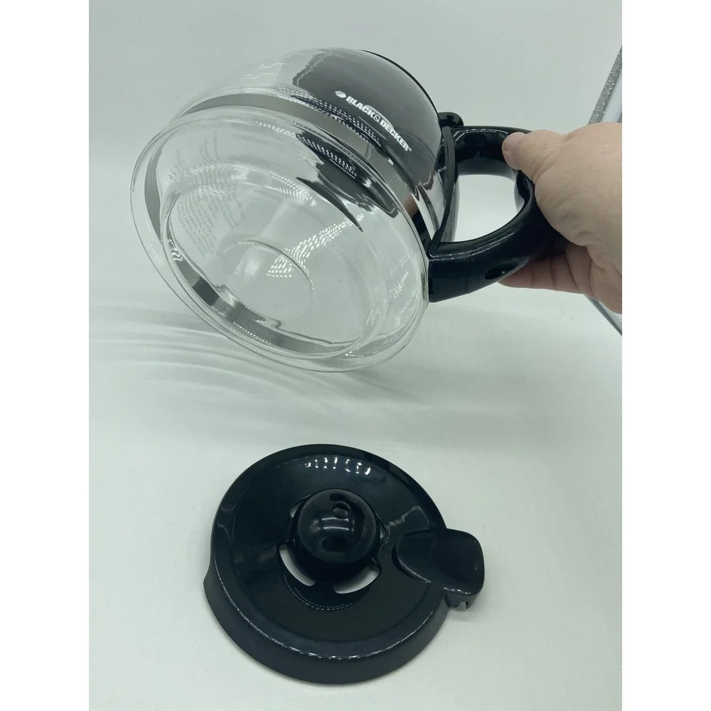 Black & Decker 12-Cup Replacement Carafe GC3000B Black Lid Duralife Coffee Pot